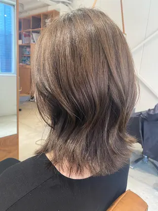 ミディアム 似合わせレイヤー 阿波座/ふじむらのヘアスタイル