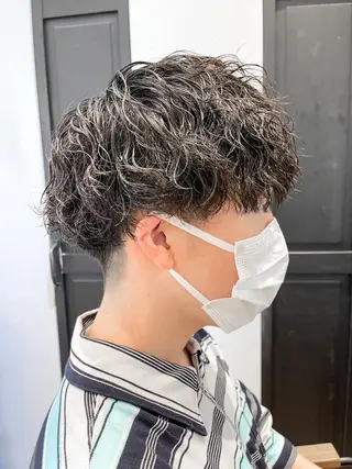 ショート パーマ メンズ特化 TAKE高崎のヘアスタイル