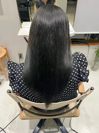 ロング カラー ramphy 柴原 夢奈のヘアスタイル