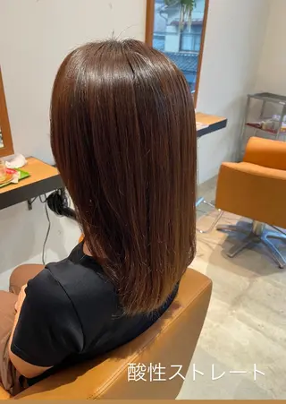 セミロング 三浦 仁美のヘアスタイル