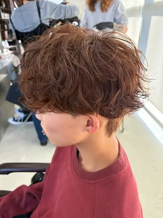 カラー パーマ メンズ fifth原宿 宮部蓮のヘアスタイル