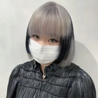 ショート カラー デザインカラー/パー マ🦖外岡咲希🦖のヘアスタイル