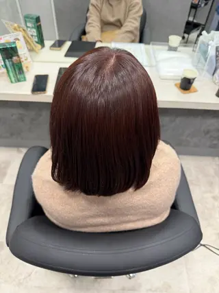 ミディアム カラー 加藤 碧唯のヘアスタイル