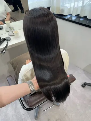 セミロング 髪質改善×韓国ヘア HIROのヘアスタイル