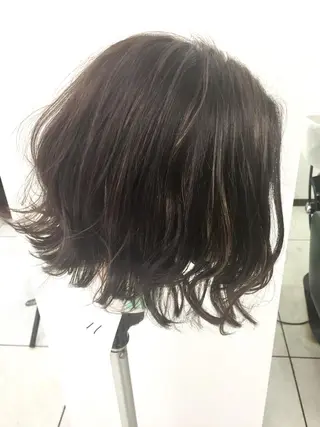 ミディアム カラー 岩崎 裕司のヘアスタイル