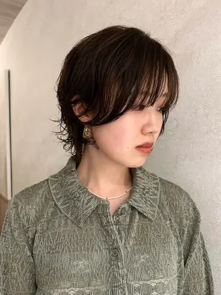 ショート カラー Sora/レイヤー/ ブリーチなしWカラーのヘアスタイル