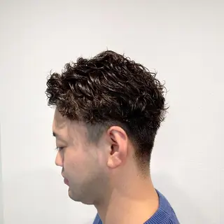 パーマ ミディアム 【メンズカット】専門 ＴＥＲＵのヘアスタイル