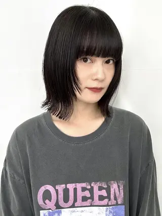 カラー ミディアム ✨ボブ・レイヤー・ トレンドカラー✨のヘアスタイル