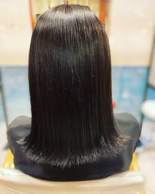 ミディアム へんみ みかのヘアスタイル