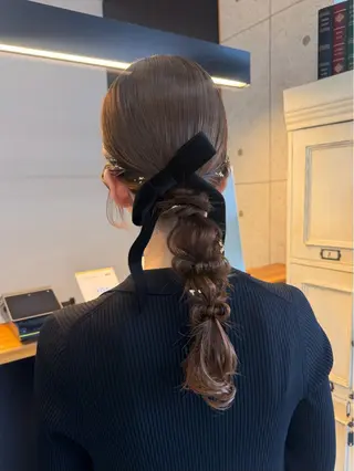 ヘアアレンジ 香椎透明感カラー 🎀HiROEのヘアスタイル