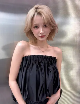 ミディアム HAZUKI/ SOYON土橋二号店のヘアスタイル