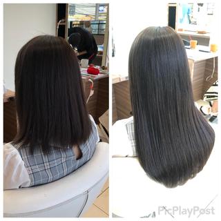 ミディアム ヘアアレンジ プルエクステ 𝑾𝑨𝑲𝑨のヘアスタイル