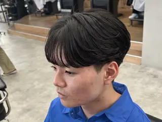 パーマ メンズ 新潟駅前/シャドウ パーマ/横堀陵太のヘアスタイル
