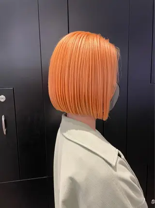 ミディアム カラー パーマ ヘアアレンジ メンズ キッズ ネイル マツエク・マツパ 🧸ハイトーン🧸 ゆっきー🧸のヘアスタイル