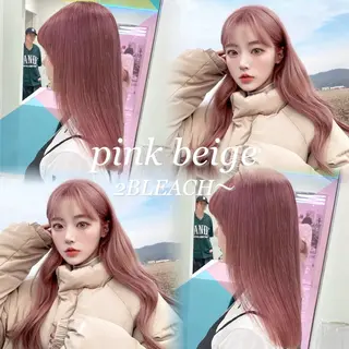 ロング カラー 色落ち綺麗🩰ハイ トーン🎀RINKAのヘアスタイル