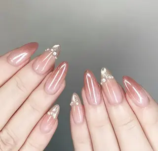 ネイル By moonネイル 🌷ワンホン/韓国風のネイルデザイン