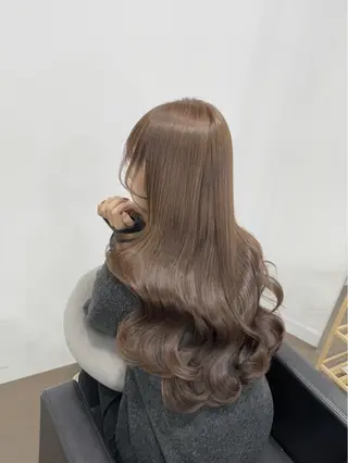 ロング カラー 速水 星來のヘアスタイル