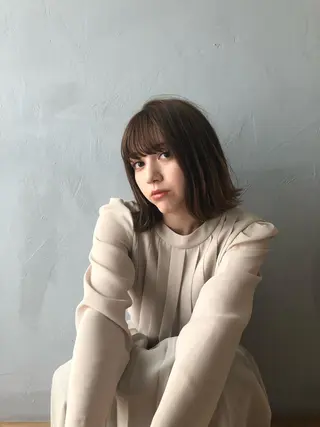 ミディアム カラー 白髪ぼかし/ショート /ミニボブだいじのヘアスタイル