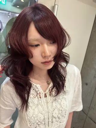 カラー 🪺透明感カラー/ 暖色/カエデ🪺のヘアスタイル