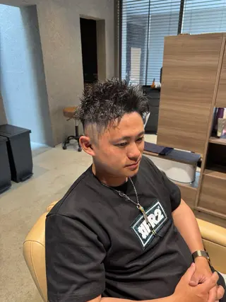 パーマ メンズ メンズカットパーマ 伊藤瑠星のヘアスタイル