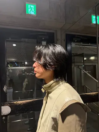 ミディアム 廣田 勇海のヘアスタイル