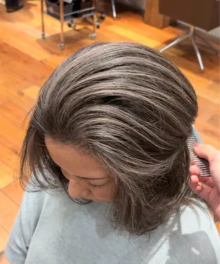 ロング カラー 白髪率別白髪ぼかし /なおき/表参道のヘアスタイル