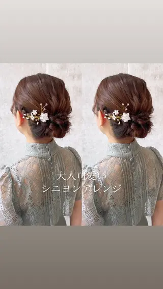 ヘアアレンジ 🍑透明感カラー 🍑chizuruのヘアスタイル