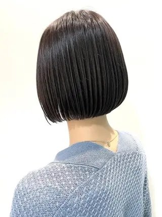 ショート 🫧小顔顔周りカット レイヤー/縮毛/白倉のヘアスタイル