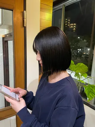 ミディアム カラー iro+soi はるかのヘアスタイル