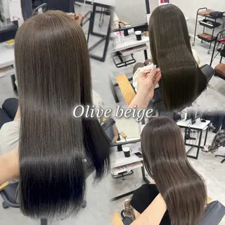 ロング オリーブ🍈髪質改善 hinata♡のヘアスタイル