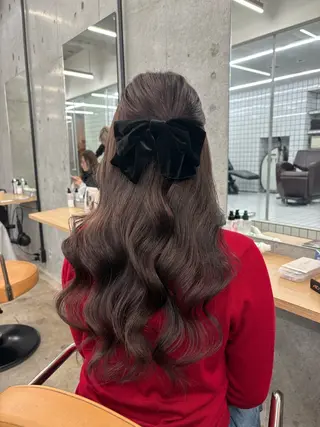 ロング カラー ヘアアレンジ 🎀暖色カラー🎀 ♡yurika♡のヘアスタイル