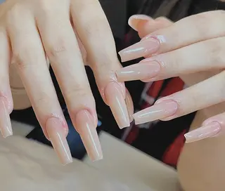 ネイル By moonネイル 🌷ワンホン/韓国風のネイルデザイン