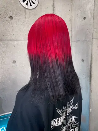 セミロング ハイトーン/ブリーチ /ウルフ⛓️MAKIのヘアスタイル