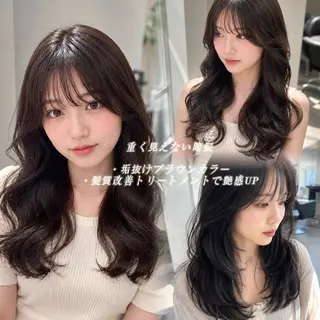 ロング カラー 透明感カラー×顔周り mizuki🫧のヘアスタイル