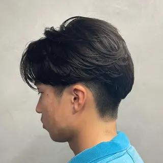 ミディアム パーマ ヘアアレンジ メンズ fifth 石川 凪のヘアスタイル