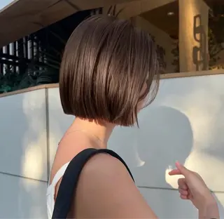 セミロング morita yunaのヘアスタイル