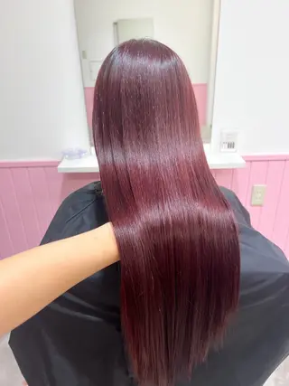 ロング カラー 🎀ピンクベージュ/ 梅田/茶屋町🎀のヘアスタイル