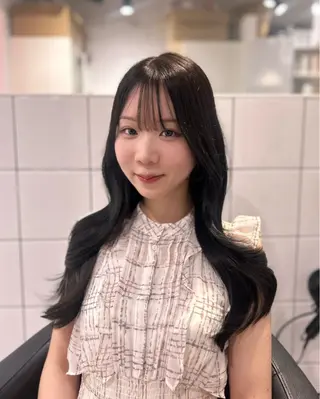 ロング カラー 表参道/透明感カラー /暗髪/ジュキヤのヘアスタイル
