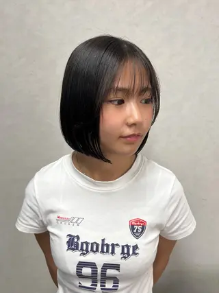 ミディアム ボブ／ストレート🎀 harukaのヘアスタイル