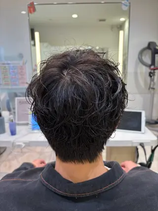 メンズ メンズパーマ 柏木結太のヘアスタイル