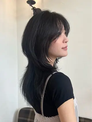 ロング カラー 水谷 優華のヘアスタイル