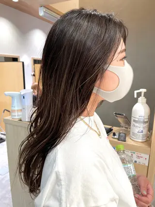 セミロング カラー 城　健太郎 💎ハイトーンのヘアスタイル