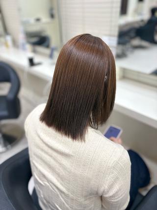 ミディアム カラー 💕мei 透明感カラー💕のヘアスタイル