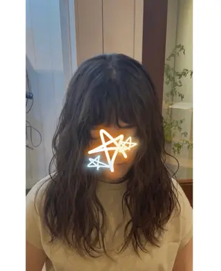 ロング パーマ もりた まおのヘアスタイル