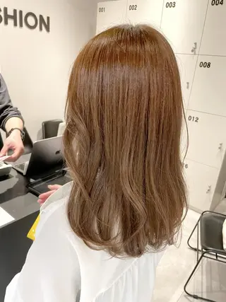 セミロング カラー レイヤー×髪質改善 ×透明感/杉田 圭のヘアスタイル