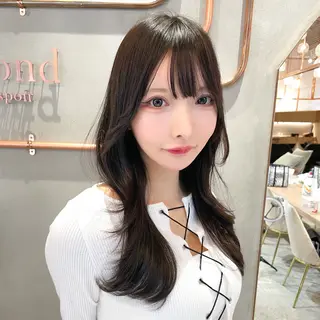 ミディアム カラー レイヤー/韓国ヘア 縮毛矯正🫧鈴木颯のヘアスタイル