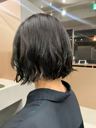 パーマ ボブパーマコテ巻き風 パーマNo1深江秀平のヘアスタイル