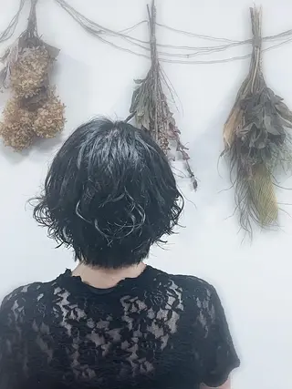 ショート パーマ 米澤 篤志のヘアスタイル