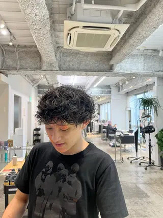 パーマ メンズ ANY/メンズ特化/ シバヤ ユウキのヘアスタイル
