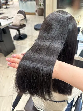 ロング パーマ 艶髪／ブリーチ🌟 銀座/HARUKAのヘアスタイル